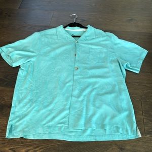 men’s tommy bahama teal button down